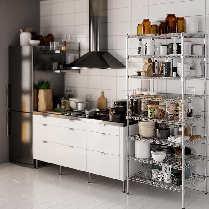Regal Altair 24" Deep x 30" Wide x 74" Height Wire Shelving Kit | 8-Tier | NSF Commercial Storage Rack Unit