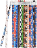 Jsehchya 72PCS Corlorful Wooden Football Pattern Cased Pencils for Kids Bulk with Erasers, Fun Cute for School,Drawing,Gift (pattern, 72)