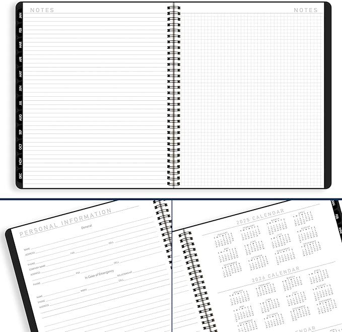 AT-A-GLANCE 2026 Planner, Monthly, 9" x 11", Large, Contemporary Lite, Black (7026XL0526)