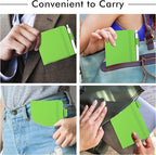 feela 15 Pack Pocket Small Notebooks Bulk, Mini Cute Memo Notepads Hardcover College Ruled Lined Journals with Pen Holder for Women Girls Office School, with 15 Black Pens, 3.5”x 5.5”, A6, Green