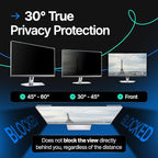 Acrylic 24 Inch Computer Privacy Screen Filter for Widescreen Computer Monitors - 21.2" x 12.6" (540 x 319mm) - Monitor Frame Hanging Type