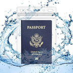 Claev Fast Seal Vertical 4x6 Passport & Card Holders (4x6 Extra Large (XXL), 250 Pack), Clear Waterproof ID Plastic Name Card Badge Holders for Travel, Conferences, Conventions
