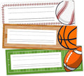 30 Name Tags for Classroom Cubbies, 3x9 in All-Star Sports Name Plates for Desks, Classroom Must Haves for Teachers Elementary - A11