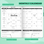 Clever Fox Planner – Undated Weekly & Monthly Planner for Productivity, Time Management & Goals – Organizer Journal – A5 (Emerald)
