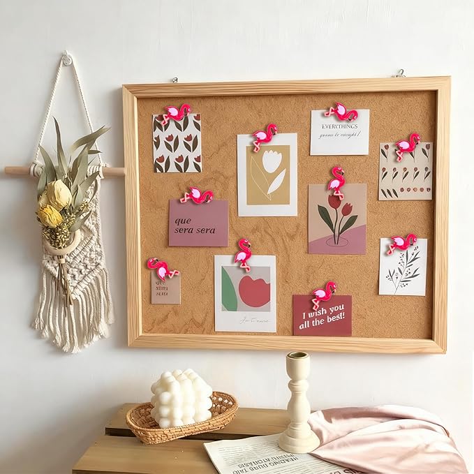 25 pcs Pink Flamingo Push Pins Cute Thumbtack Photos Wall Maps Bulletin Board Cork Boards Drawing Pins Memo Nail Office Accessories