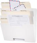 Wallniture Lisbon Wall File Holder Organizer for Office Storage, 3-Tier Mail and Magazine Holder Metal White
