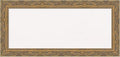 Amanti Art White Cork Board for Wall, 16x34 Vision Board with Gold Frame, Medium Corkboard Office Decor for Home Organization, Traditional Corkboard Pinboard to Display Items for Home Organization