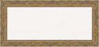 Amanti Art White Cork Board for Wall, 16x34 Vision Board with Gold Frame, Medium Corkboard Office Decor for Home Organization, Traditional Corkboard Pinboard to Display Items for Home Organization
