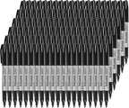 INTUNO Permanent Markers, 120 Count Black, Fine tip, Oil-Based Permanent Markers, Waterproof and Fade-Resistant, for Paper, Wood, Metal, Glass and More