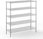 Regal Altair 21" Deep x 60" Wide x 64" Height Wire Shelving Kit | 5-Tier | NSF Commercial Storage Rack Unit
