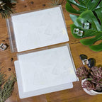 20 PCS Clear Stamps Storage Panels,Resealable Die Cut Storage Bag, White Plastic Stamps Organizer Panels, Clear Stamp Organizer Set for Die Cutting and Decorative
