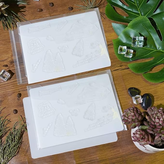 20 PCS Clear Stamps Storage Panels,Resealable Die Cut Storage Bag, White Plastic Stamps Organizer Panels, Clear Stamp Organizer Set for Die Cutting and Decorative