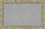 Amanti Art Silver Framed Magnetic Board 31x47 Large Vision Board for use with Magnets, 100% Metal Sheet to Display Items as Office Decor or for Home Organization in mudroom, Kitchen or Kids Room