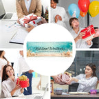 Personalized Name Plate for Desk Custom Acrylic Desk Name Plate Custom Employee Appreciation Gifts Office Gifts for Women, Men, Boss, Coworkers, Teacher, Nurse (Blue Underwater World)