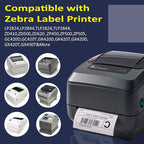 L LIKED 16 Rolls 4" x 6" Direct Blank Thermal Shipping Labels with 450 per Roll - Compatible with Zebra 2844 ZP-450 ZP-500 ZP-505 (16 Rolls - 7200 Labels)