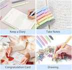FIOVER Colored Pens, 24 Pack Colorful Gel Pens, Quick-Dry 0.7mm Medium Point for Journaling, Note Taking, Doodling, Aesthetic Office School Supplies, Gifts for Women Men(24PCS Aesthetic+Vintage)