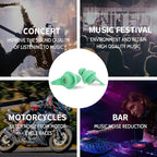 LYSIAN High Fidelity Concert Ear Plugs for Music Reusable-2 Pairs Pack Musicians Earplugs for Noise Cancelling, Concert Festivals, Drummers, DJS, Raves, Games -23dB