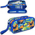Fitvc Large Pencil Case for Boys,Dinosaur Boys Pencil Pouch for Kids Teens School,Large Capacity Pen Box Marker Organizer for School