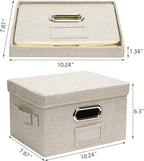 Remowith Greeting Card Organizer and Storage Box with 20 Pcs Adjustable Dividers, Storing Cards with 84 Pcs Labels Perfect for Storing Greeting Cards, Envelopes, Photos 1 Pack Beige