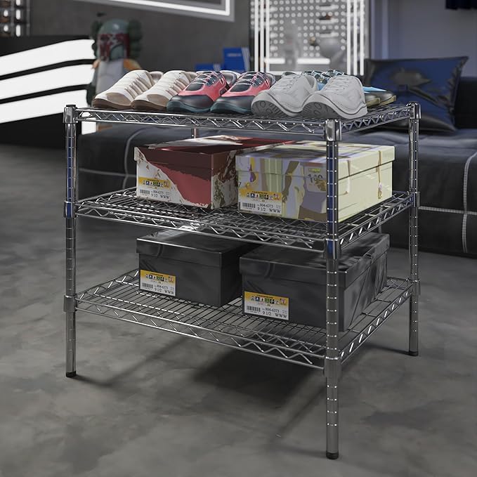 Regal Altair 24" Deep x 30" Wide x 27" Height Wire Shelving Kit | 3-Tier | NSF Commercial Storage Rack Unit