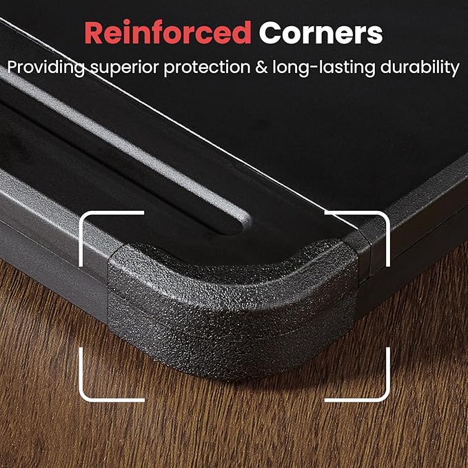 Sooez Reinforced Clipboard with Storage, Inner Plastic Folder Attached, Heavy Duty Clip Boards 8.5x11 with Pen Holder, High Capacity Nursing Clipboards Box for Teacher Office Home, Letter / A4 Size