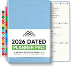 Dated, 2026 Planner, 5.8” x 8.3” - The #1 Productivity Planner to Achieve Your 2026 Goals - Planner 2026-2027 by PRODUCTIVITY STORE (A5, BLUE)