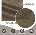TANYOO Recliner Cushion for Elderly - Patented Dual Seat Cushion for Sagging Recliner Replacement Booster Cushion for Easy Get Up from Chair, Sofa & Couch, Relieves Long-Sitting Pain 20x20x5 Brown