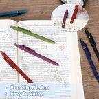 FIOVER Colored Pens, 12 Pack Colorful Gel Pens, Quick-Dry 0.7mm Medium Point for Journaling, Note Taking, Doodling, Aesthetic Office School Supplies, Gifts for Women Men（12PCS Aesthetic+Vintage）