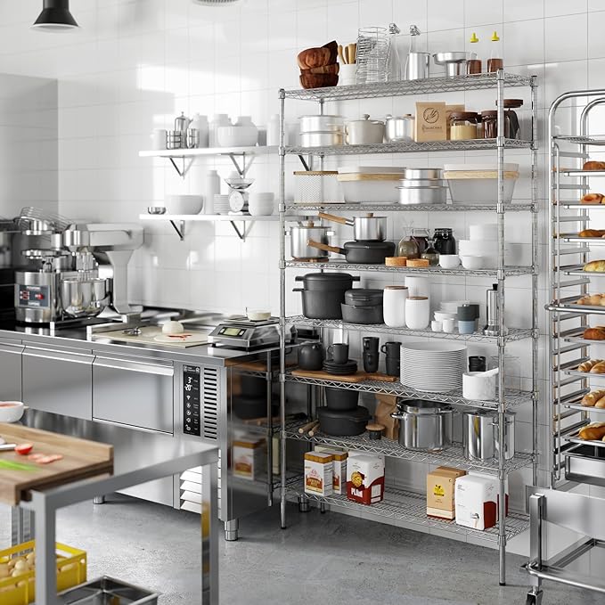Regal Altair 14" Deep x 48" Wide x 86" Height Wire Shelving Kit | 8-Tier | NSF Commercial Storage Rack Unit