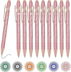 Custom Pens Bulk Personalized Ballpoint Pen with Stylus Tip Customized Engraved Pens with Name Logo Soft Black Ink with Touch Metal Office for Business Office Teacher School Corporate Gifts Gold