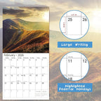 2026 Wall Calendar,Calendar 2026, November 2025 - December 2026, Wall Calendar Wonders of Planet, 12" x 24" Opened,Full Page Months Thick & Sturdy Paper for Gift Perfect Calendar Organizing & Planning
