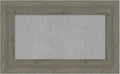 Amanti Art Grey Framed Magnetic Board 19x31 Small Vision Board for use with Magnets, 100% Metal Sheet to Display Items as Office Decor or for Home Organization in mudroom, Kitchen or Kids Room