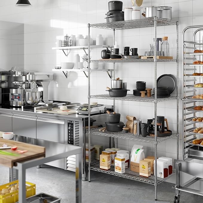 Regal Altair 24" Deep x 42" Wide x 86" Height Wire Shelving Kit | 5-Tier | NSF Commercial Storage Rack Unit