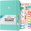 Clever Fox Self-Care Journal – Daily Reflection Notebook – Mental Health & Personal Development Planner, Meditation & Mood Log, A5 (Turquoise)