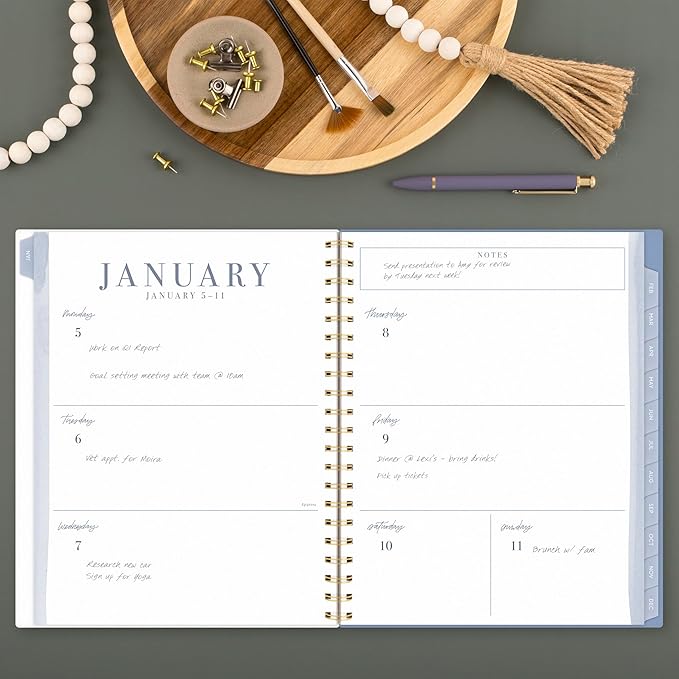 Cambridge 2026 Planner by Leah Bisch, Weekly & Monthly, 8.5" x 11", Large, Ciara Floral (LB41-905-26)