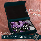 Custom Acrylic Sign Personalized, Custom Desk Name Plate, 18 Styles, (5"x7"), With Gift Box, USA Made by Acryluxe. (Blossom)