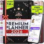 Law of Attraction Planner 2026 Deluxe with Productivity App | Weekly & Monthly Goal-Setting Planner, Life & Gratitude Journal | Include Foldable Vision Board, Gift Box & Stickers