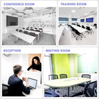 BROBRIYO Conference Room Chairs with Wheels and Paddle, Ergonomic Mesh Back and Arms for Meeting, Conference, Reception, Training Room & Home Office Desk Folding Chairs 8 Pack