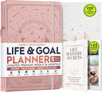 Life Planner - A 12 Month Journey to Crush Your Goals, Increase Productivity, Passion, Success & Happiness - Weekly & Monthly Life Planner, Habit-Tracker, Gratitude Journal & Organizer, A5