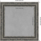 Amanti Art Black Framed Magnetic Board 20x20 Small Vision Board for use with Magnets, 100% Metal Sheet to Display Items as Office Decor or for Home Organization in mudroom, Kitchen or Kids Room