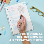 SAKURA Gelly Roll Retractable Gel Pens Colored - Classic Color Set - Medium Point Ink Pen for Journaling, Art, or Drawing - Colored Gel Pens with Black, Blue & Red Ink - 10 Pack