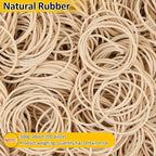 MOWPOG 700 Pcs Rubber Bands, Size #16 Reusable Elastic Rubber Band for Office Supplies File Folders, Home Packaging, Crafts DIY Bundling, Multipurpose (Beige)
