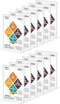 NIUBEE 12 Pack Acrylic Sign Holder 8.5 x 11 - T Shape Double Sided Clear Sign Holder for Table Top Display - Portrait Style