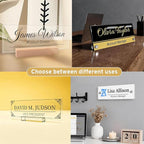 Acrylic Door Name Plate Personalized Office Name Plate Custom Door Sign with Logo Office Decor For Women Men Workspace Decorations (Style 09, 8 * 3inch)