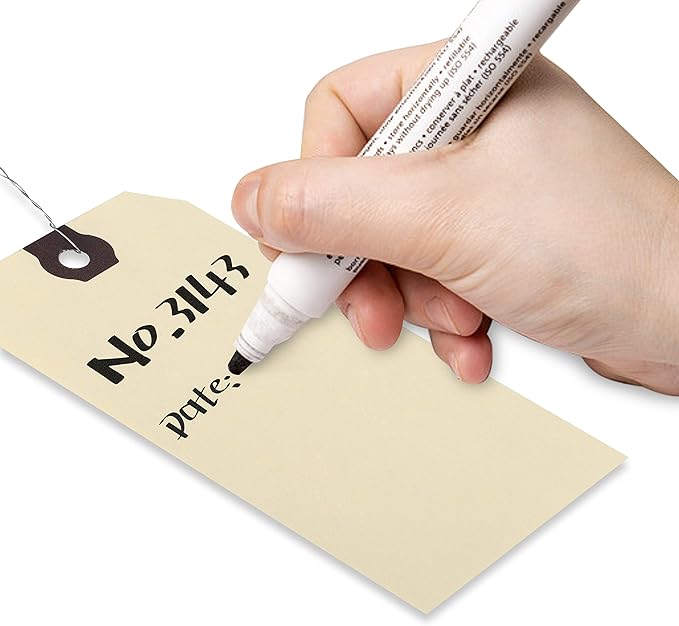 INNOVART Shipping Tags Double Wired 3 3/4" x 1 7/8", Manila Wire Tag with Reinforced Eyelet, Manila Tag Case of 1000