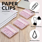 NEEWAY Colorful Large Paper Clips, 2 Inch Jumbo Paper Clips, 150 Count, 3 Pack of 50 (Light Pink)