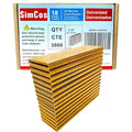 SimCos 18 Gauge 1/4" Narrow Crown Staples, Galvanized Upholstery Staples for 18 GA Pneumatic or Electric Stapler or Staple Gun (1-1/2"-3000 PCS)