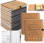 Moinchore 10 Sets Employee Appreciation Gift Inspirational Spiral Notebook with Bamboo Pen Sticky Note Thank You Valentines Day Gift for Coworker Office Staff Team Nurse Teacher (Sometimes You Forget)