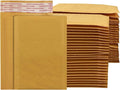 Amazon Basics Kraft Bubble Self-Seal Mailer, 4" x 8" (Internal Size - 3.75" x 7"), 50-Pack, Brown