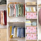 FUULOXE Storage Bin for Shelves Rectangle Closet Baskets Foldable Box with Handles Storage Bins, Storage Boxes for Home Office Car Dormroom